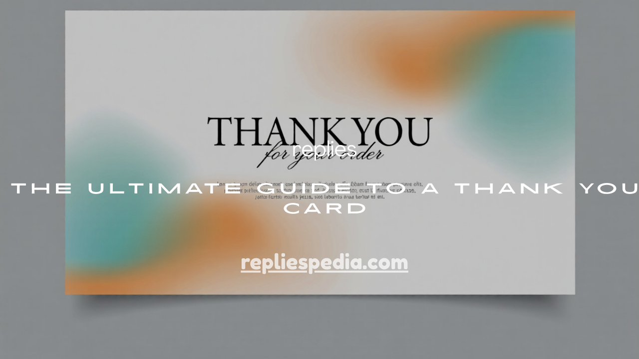 Thank You Card