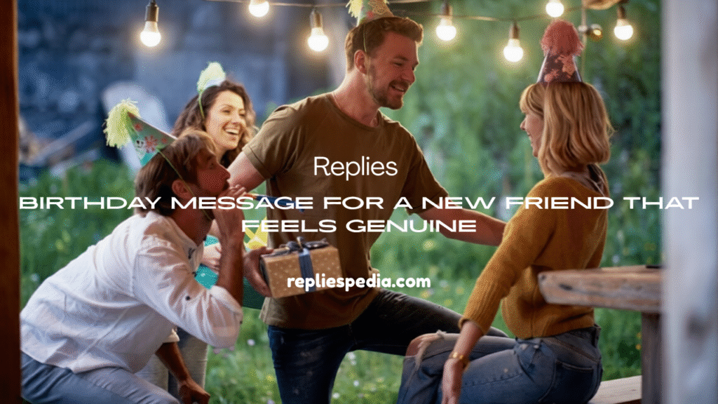 Birthday Message for a New Friend