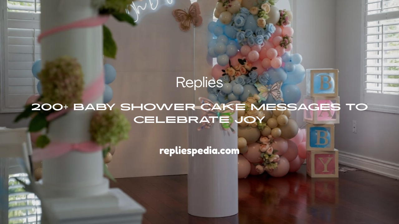 Baby Shower Cake Messages