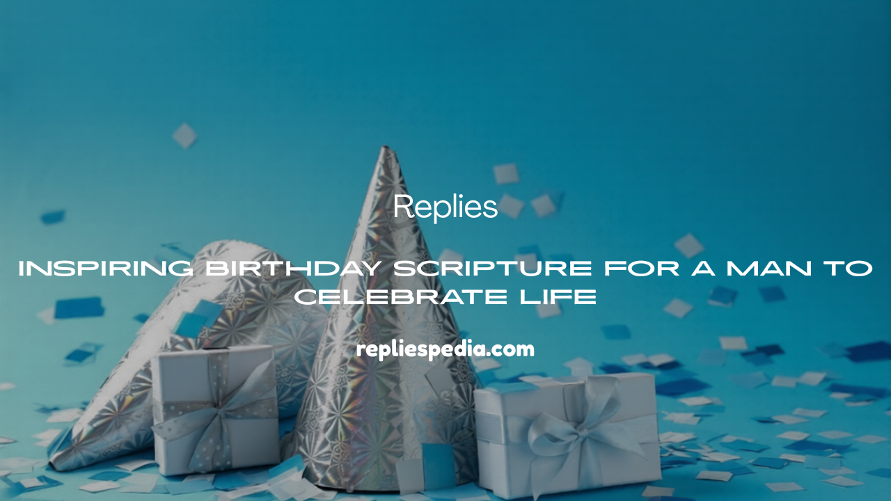 Birthday Scripture for a Man
